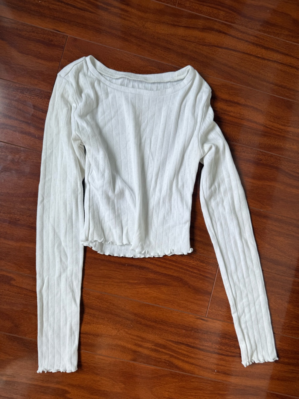 Aero white long sleeve tee